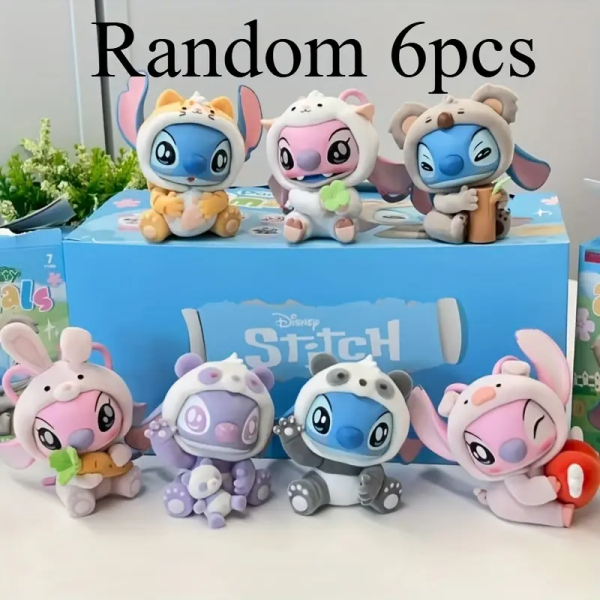 Disney Stitch Animal Party Serie 6,5cm 6fach